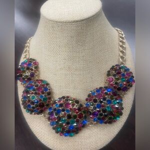 NWOT Multicolored Rhinestone Necklace